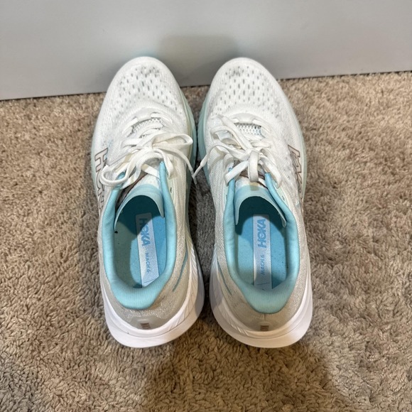 Hoka Mach 6 Running Shoes Womens Size 9.5B White Cushioned Sneakers Athletic - Picture 5 of 8